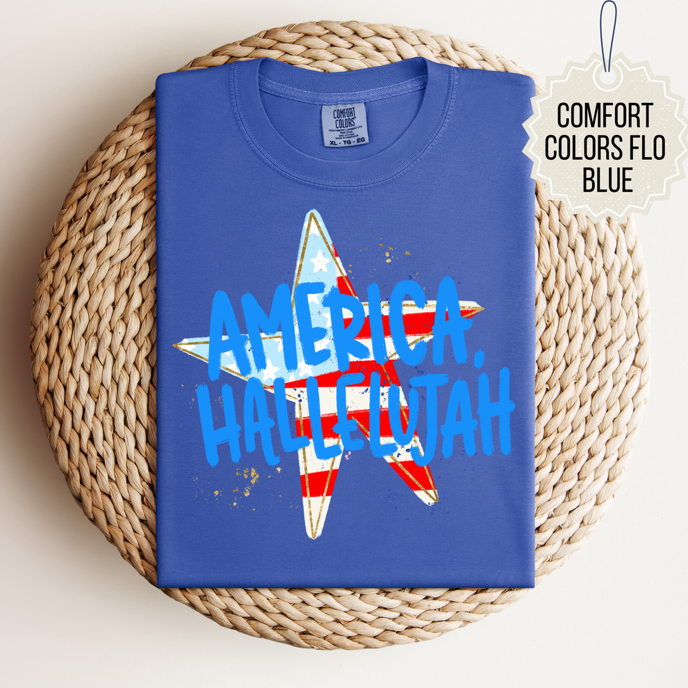 America, Hallelujah Comfort Colors Tee